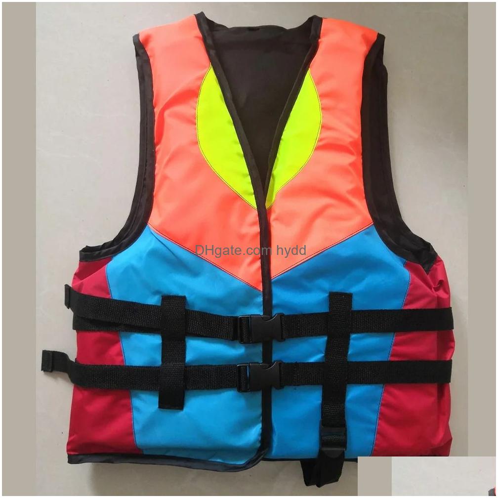 2025--Life Vest Buoy Outdoor Rafting Jacket For Children And Adult Swimming Snorkeling Wear Fishing Suit Professional Drifting Level