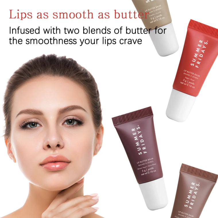 Mini Lip Butter Balm Set Moisturizing Lip Gloss smoothing lip lines lasting nourishment women daily natural soft lip gloss makeup
