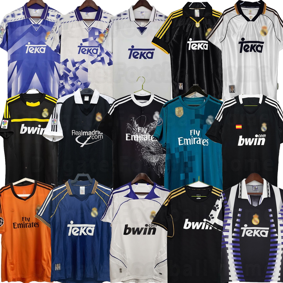 Retro RealMadrid ZIDANE Soccer Jersey CARLOS RONALDO RAUL BELLINGHAM Vintage FIGO Home Away Kits 1999 02345678 BALE rvintage football shirts outdoor sports equipm