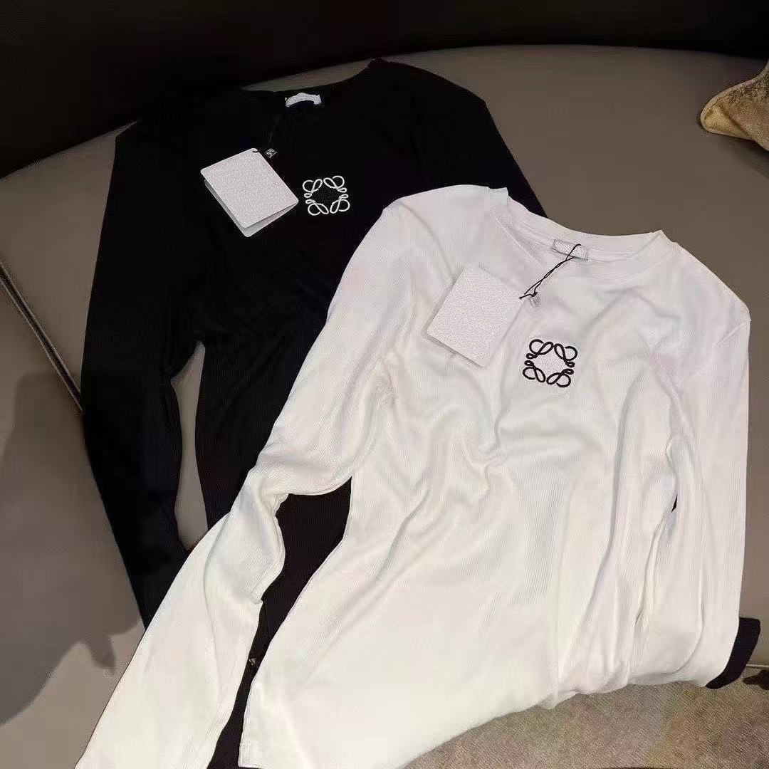 Casual Tshirt Designer Clothes Women t shirts Long Sleeve Round Neck Letter Print Sexy Top Tee Female Casual Streetwear S--3XL