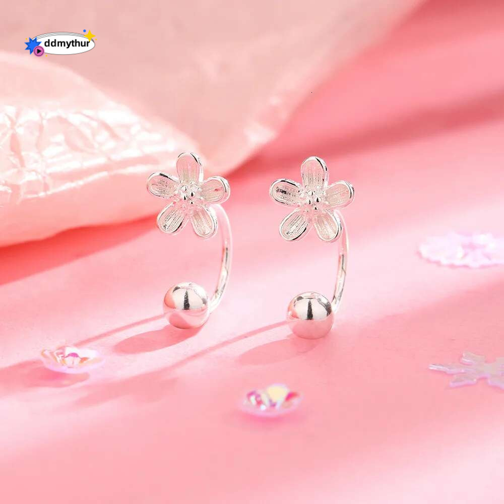 Real Sterg Sier wer Screw Puncture Stud Earrings for Women Fine Jewelry Light Minimalist Accessories ddmythur
