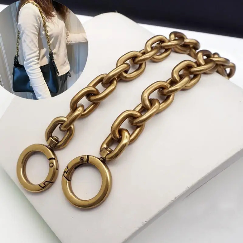 Big Size Shoulder Bag O Chain Chain Women Messenger Bag Strap Replacement Bags Strap Aliminium Antique Color High Quality 251030