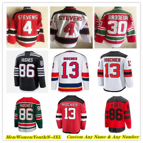 Luke Jack Hughes nj Hockey Jersey devil Dawson Mercer Jesper Bratt Nico Hischier Timo Meier Dougie Hamilton Scott Stevens Arseny Gritsyuk Martin Brodeur Jake Allen