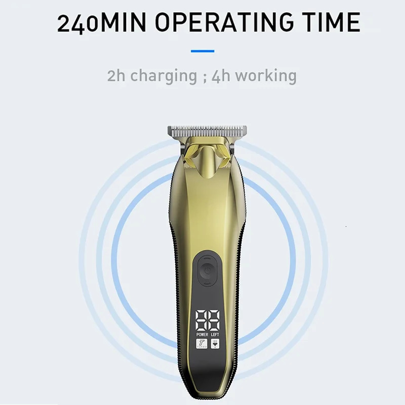 Electric Hair Trimmer Baldheaded USB Rechargeable Cordless Shaver Trimmer 0mm Men Barber Hair Cutting Machine Hair Clipper 251030