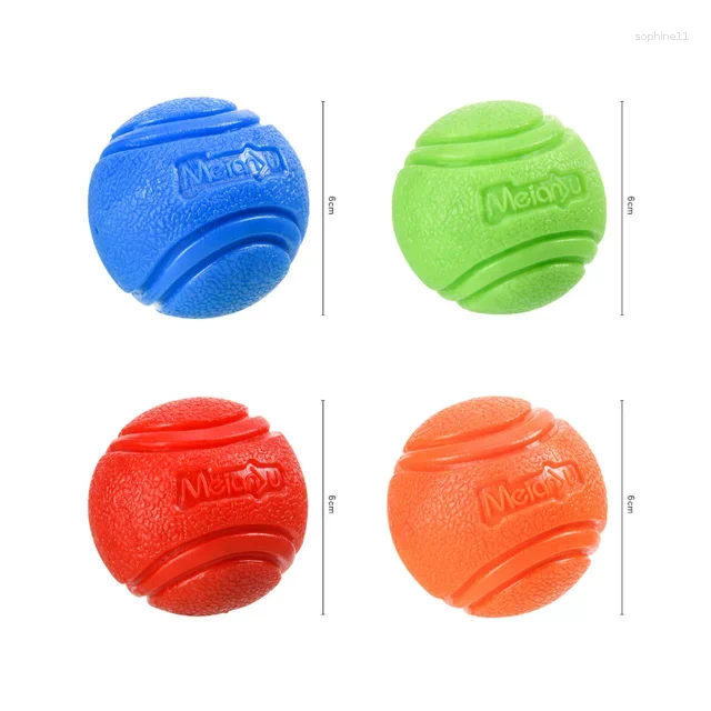 Update 10Pcs 6Cm Pet Toys Dog Ball Bouncy Rubber Solid Resistance To Chew Outdoor Throwing And Recovery Training For Dogs