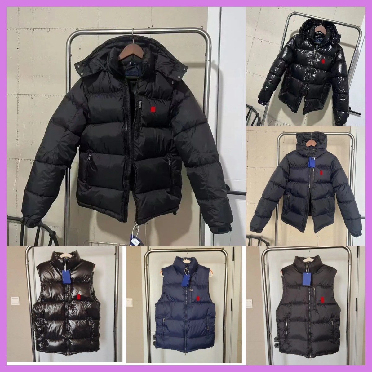 Designer mens Winter Puffer polo Jackets Parkas Snowsports thickened warmth vest For hooded Winter Accessorize Snow Jackets and Outerwear coat