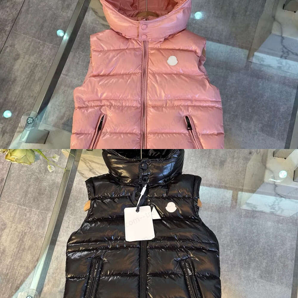 2026 Kids luxury puffer hooded Gillet Waistcoat Girls Boys designer Jacket Children winter warm Vests jackets outwear Down Coats Baby Clothes 01