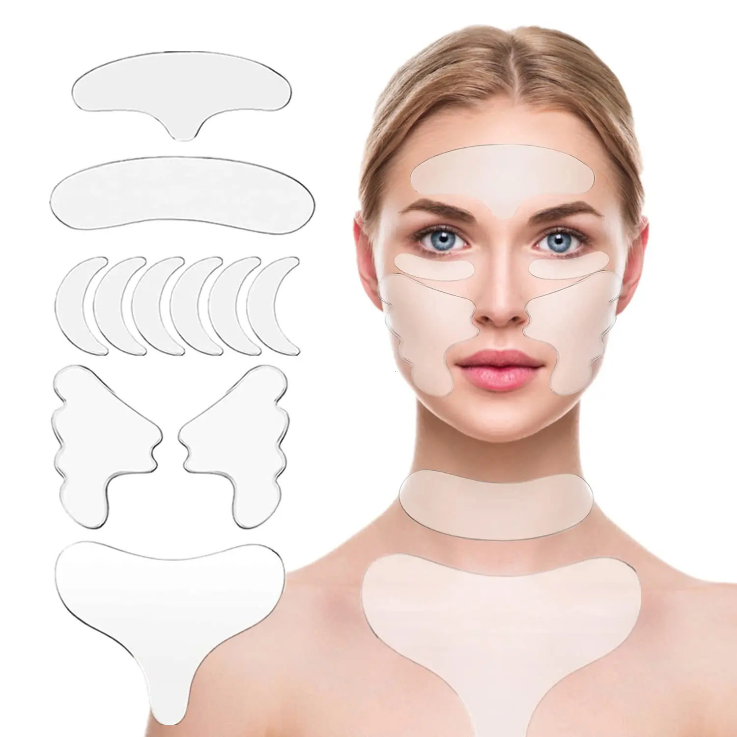 Silicone Stickers Set Facial Hand Skin Care Skin Removal Silicone Patches Lift Chest Pad 251030