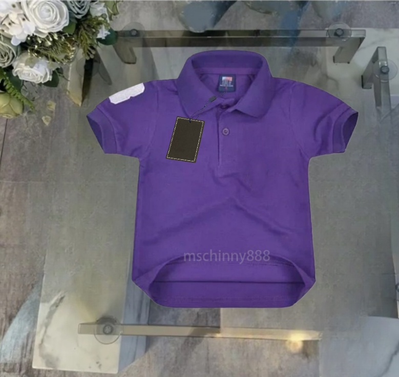 Kids Baby Designer T-shirts Big Horse Embroidery Polo Shirts Children Boy Girls Clothes Summer T Shirt Soft Breathable Cotton Toddler Tees Clothing