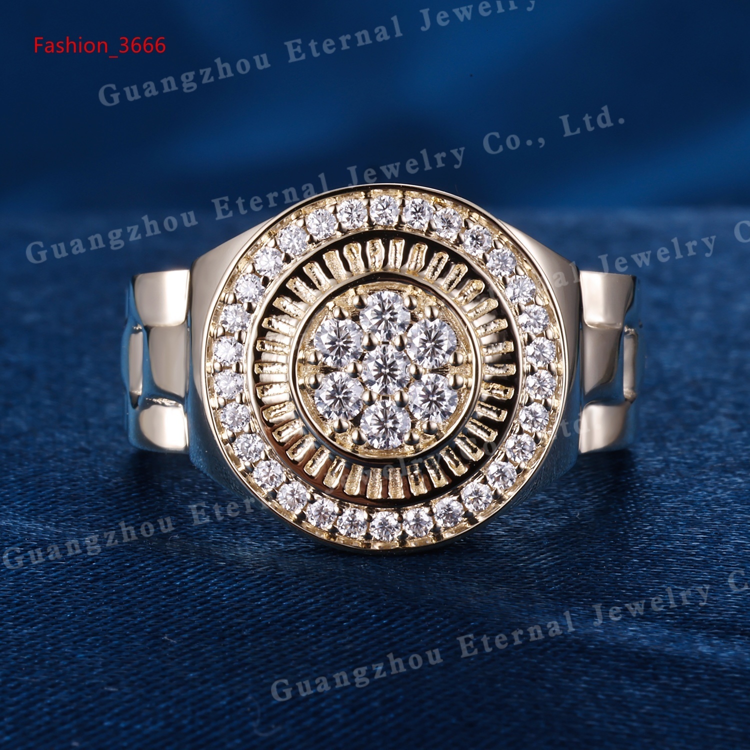 Custom S925 Silver 10K 14K 18K Yellow Gold Ring HTHP VVS Lab Growon Diamond VVS Engagement Women Men Wedding Ring