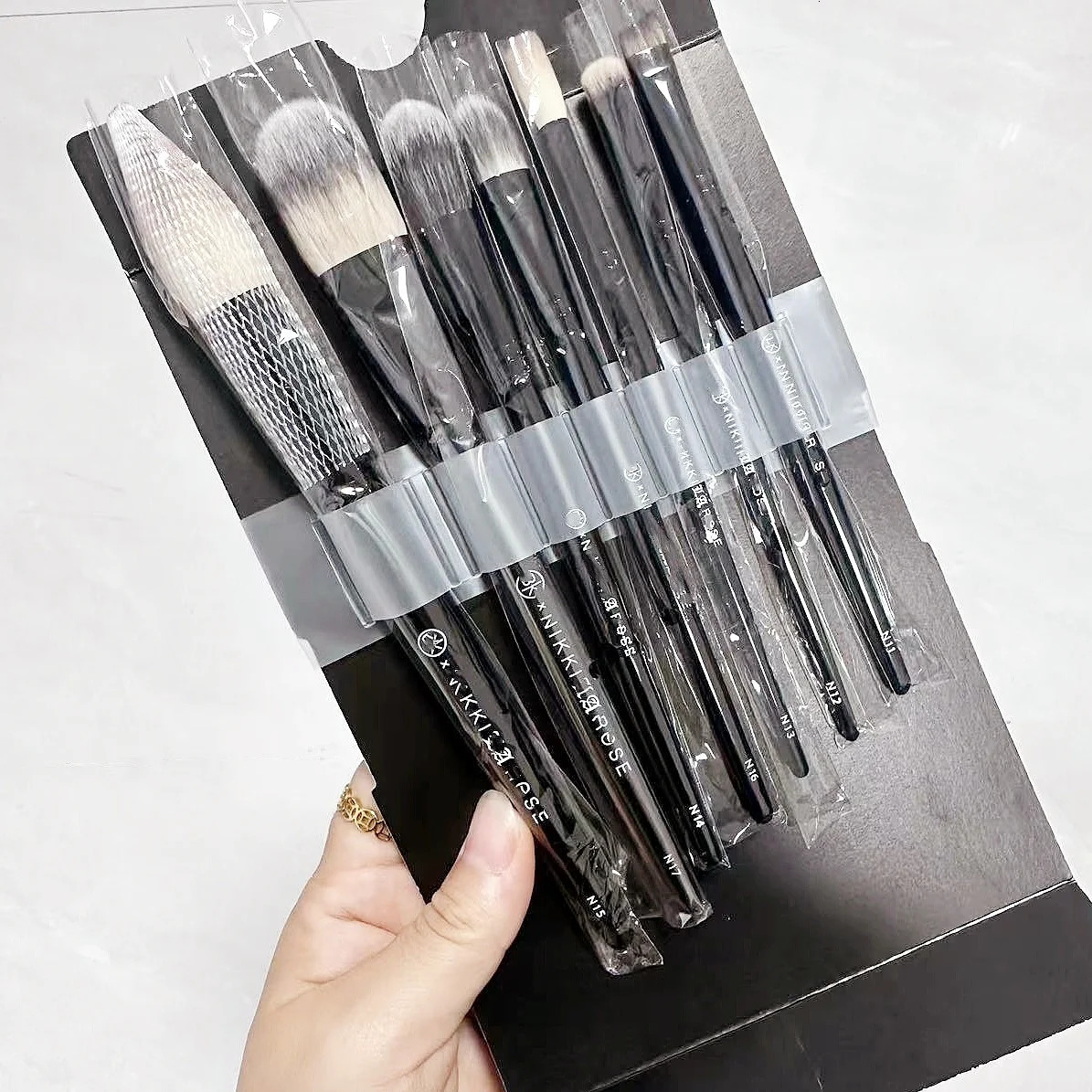 BKNikki Pro Artist Makeup Brush Set 7PCS Professional Face Powder Blush Eyeshadow Brow Liner Cosmetic Brushes 251031