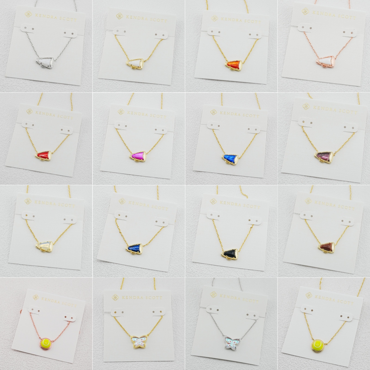 KS Fashion Jewelry Scotts' Classic Style Cheer Crystal Pendant Necklaces: 2025 Christmas Gift Gold Jewelry