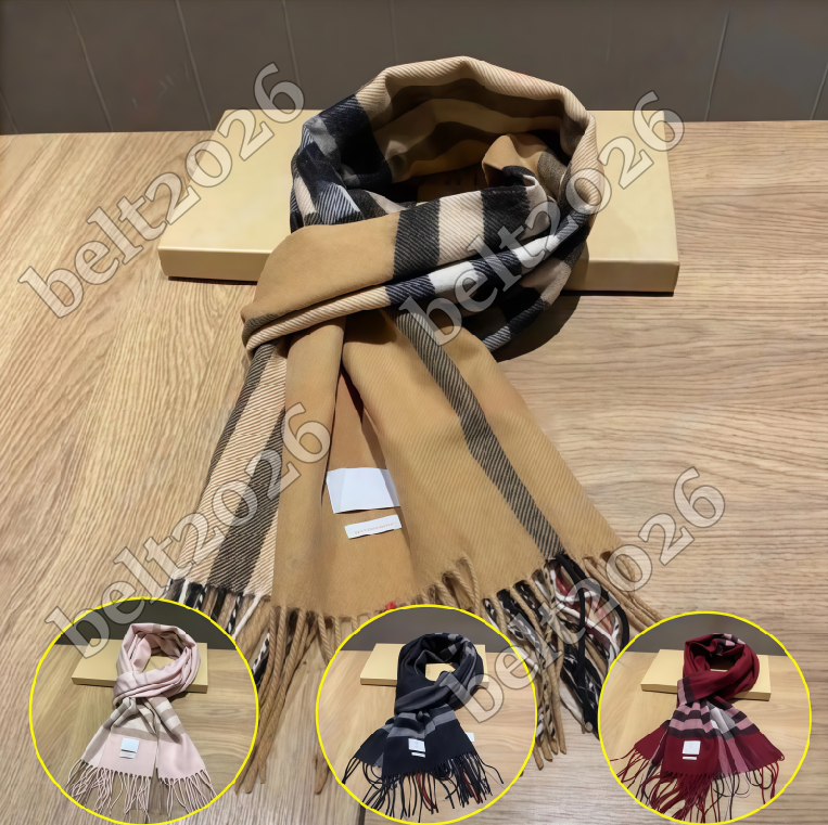 Classic Plaid Women Man Designer Scarf 100% Cashmere Scarves For Winter Warm Womens and mens Long Wraps Size 180x30cmCashmere Scarf
