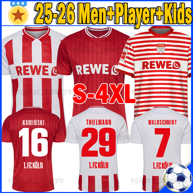XXXL 4XL 2025 2026 FC Koln Soccer Jerseys S.EL MALA BULTER THIELMANN Football Shirts KAMINSKI JOHANNESSON WALDSCHMIDT 25 26 Trikots MARTEL ACHE Men Kids Socks kits