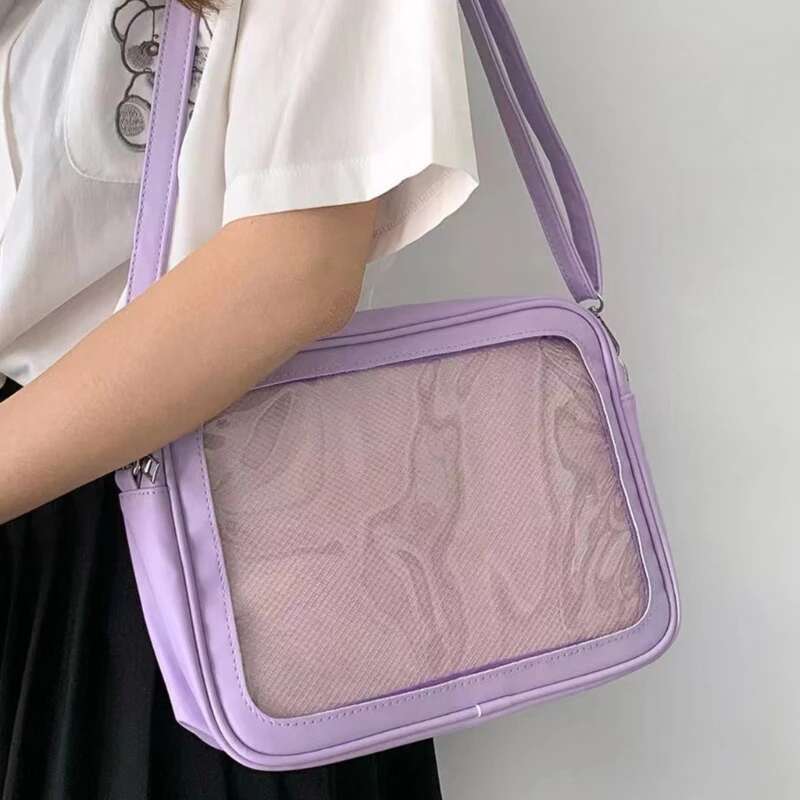 Cute-Lolita Purse-Satchel Girl Ita Women Transparent Crossbody Bag