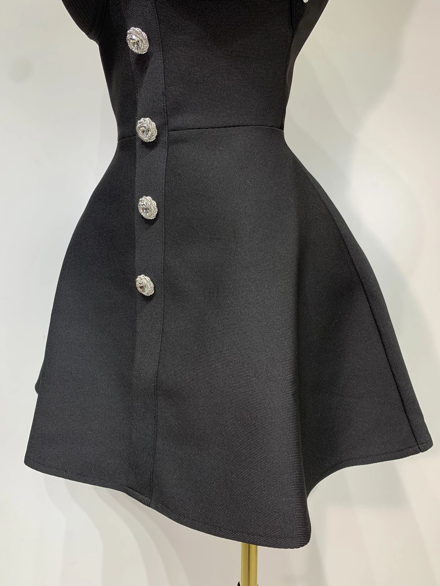 Fashion Women Party Dress Halter Sleeveless Backless Sparkly Rhinestone Bandage Dresses Elegant Evening Club Wear 251028