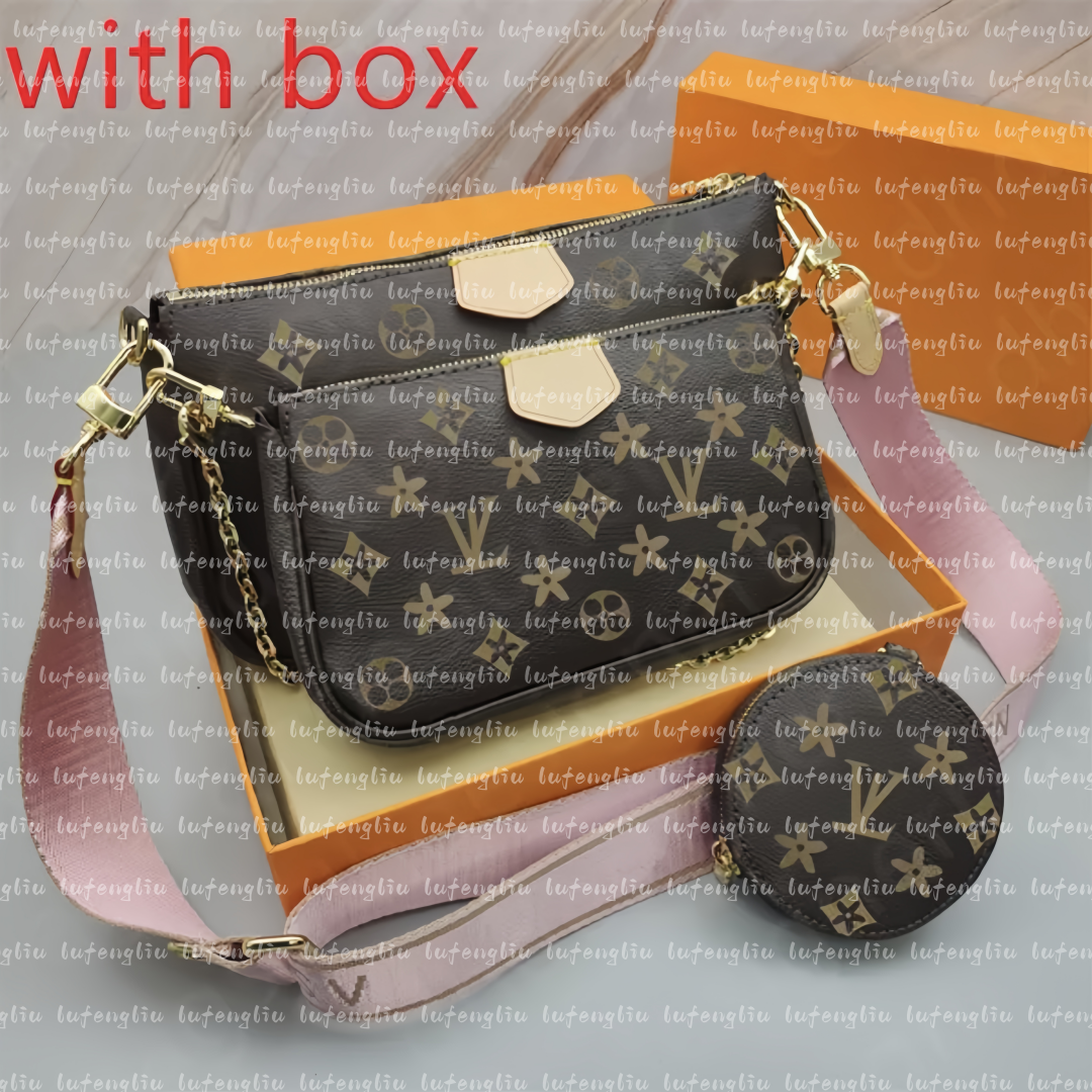 Womens Handbags Purses Fashion Flower Ladies Composite Totes Bag Leather ShoulderBags Female Clutch Purse with Box Dust Bags