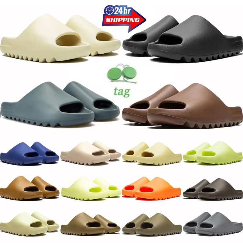 Designer Slippers Onyx Slate Marine Bone Sand Soot Red Core Enflame Orange Women Men platform sandals Summer Beach sliders EVA Flip flops Scuffs