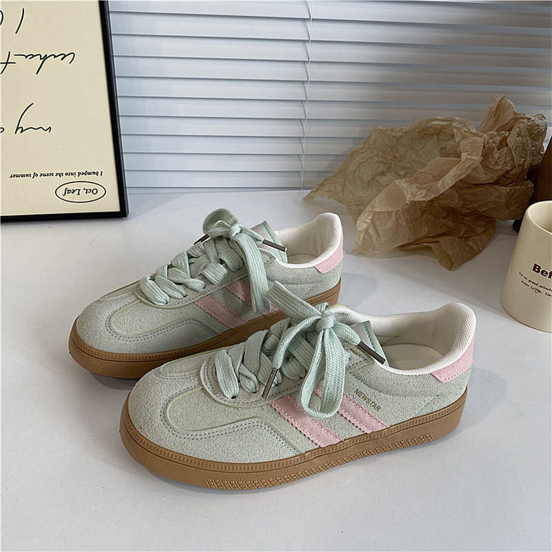 designer shoes 2025 Hong Kong style retro niche women's German training shoes trendy versatile breathable casual sneakers