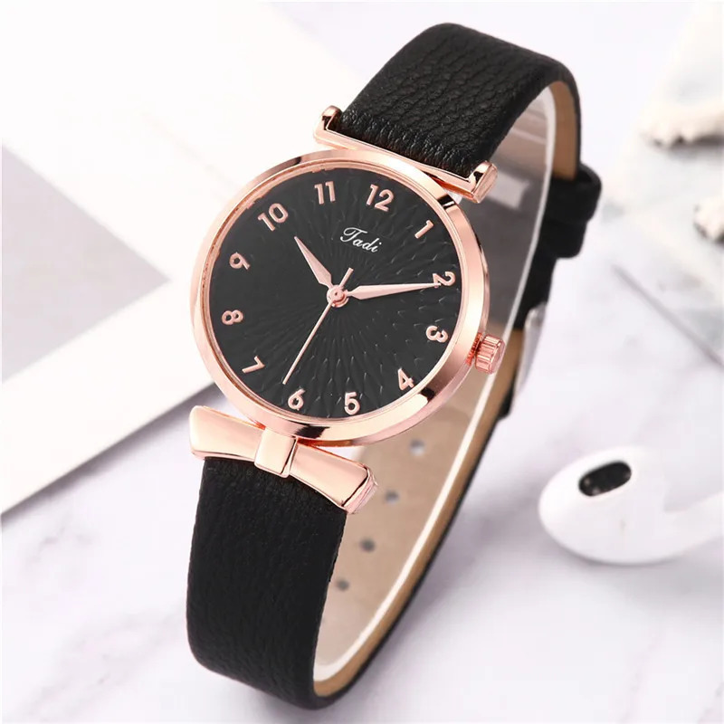 Fashion Women Watch Pu Leather Strap Wristwatch Quartz Watches For Women Clock Ladies Watch Gift Reloj Mujer Montre Femme 251031