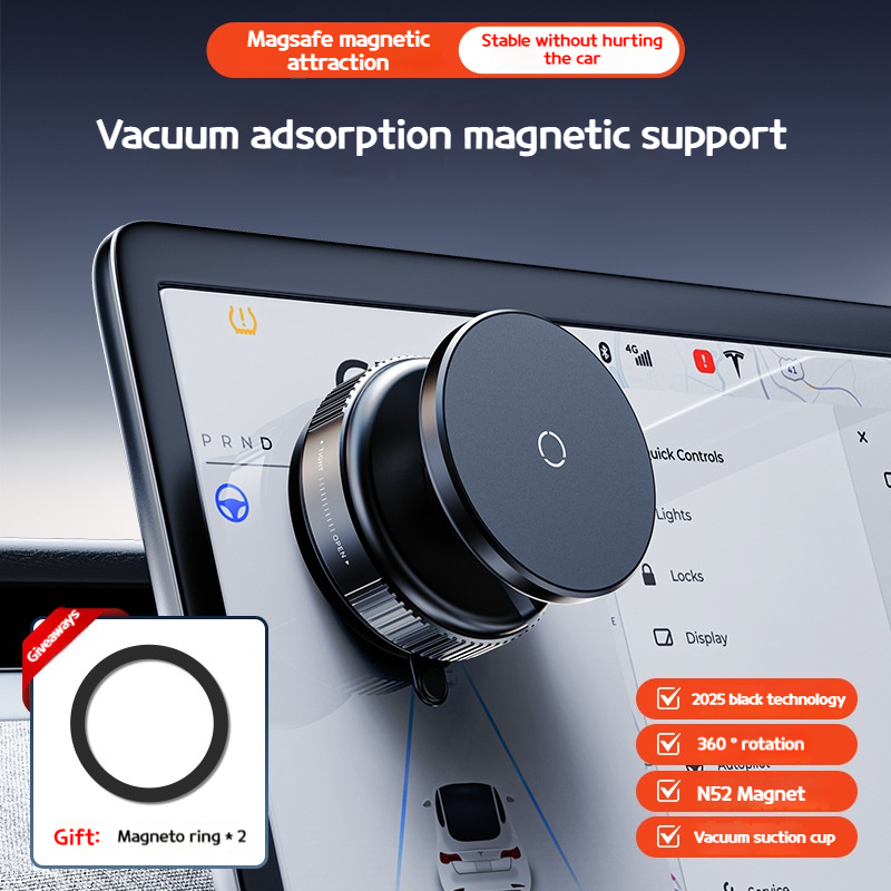2025 New vacuum cup type car mobile phone stand magnetic car navigation special mobile phone holder K009