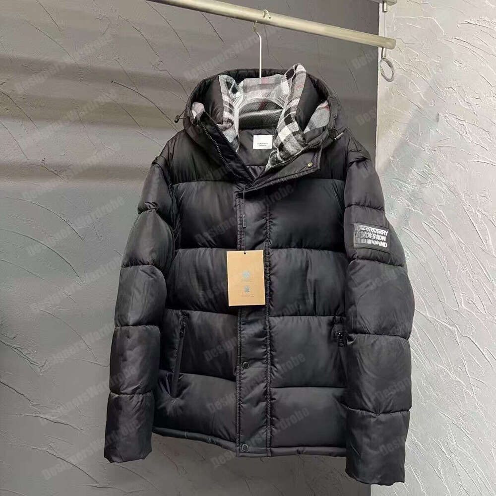 Mens Puffer Jacket Designer Men Sports Down Jacket Coats Windbreaker Embroidered Drawstring Outdoors Sports Coats London High Street Zipper Men Jacket Coat