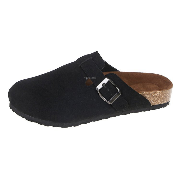2025S hot Designer Sandals With Free Shipping New Flat Bottom Lazy Man Baotou Slippers For Women's Outwear Matte Personalized Big Head Half Toe M
