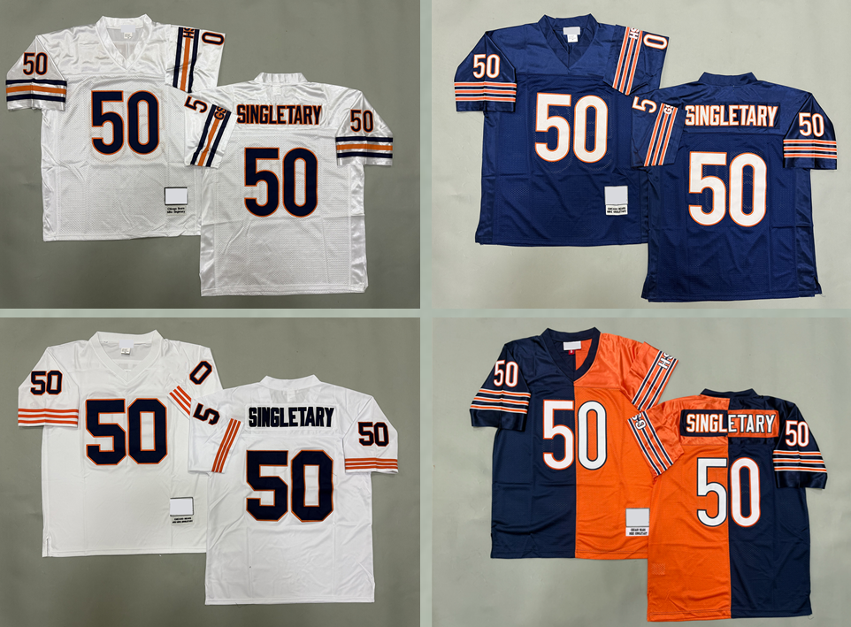 50 Mike Singletary 1985 Men Stitched football Jerseys mesh Legacy Retired retro Classics Jersey women youth S-6XL Short sleeved