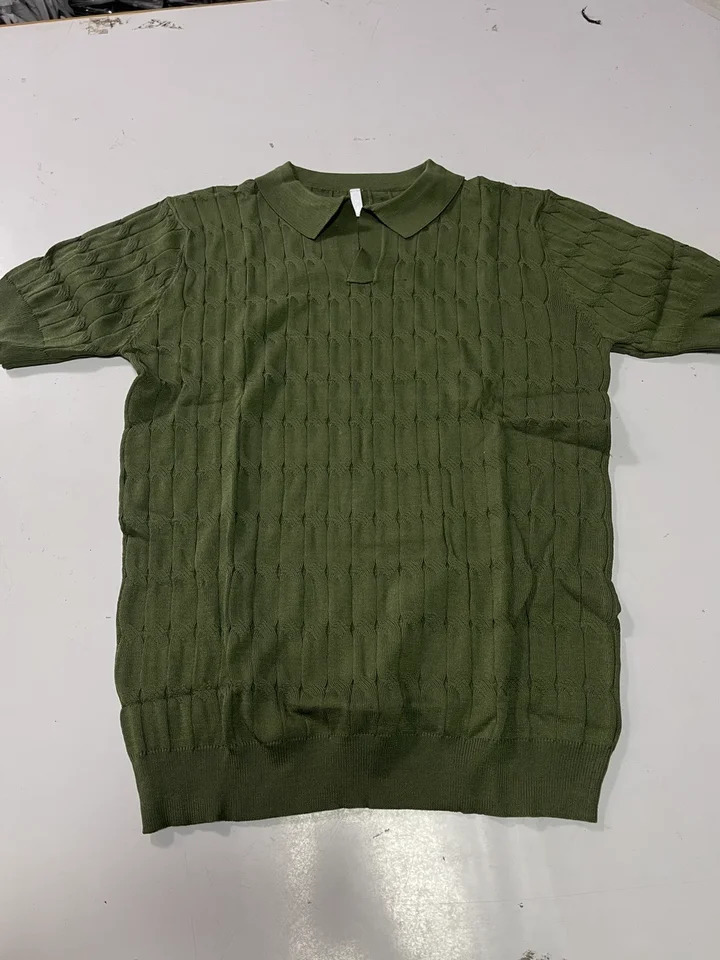 Fashionable and Korean version solid color slim fit ice silk polo shirt short sleeved mens casual lapel bottom shirt 250327