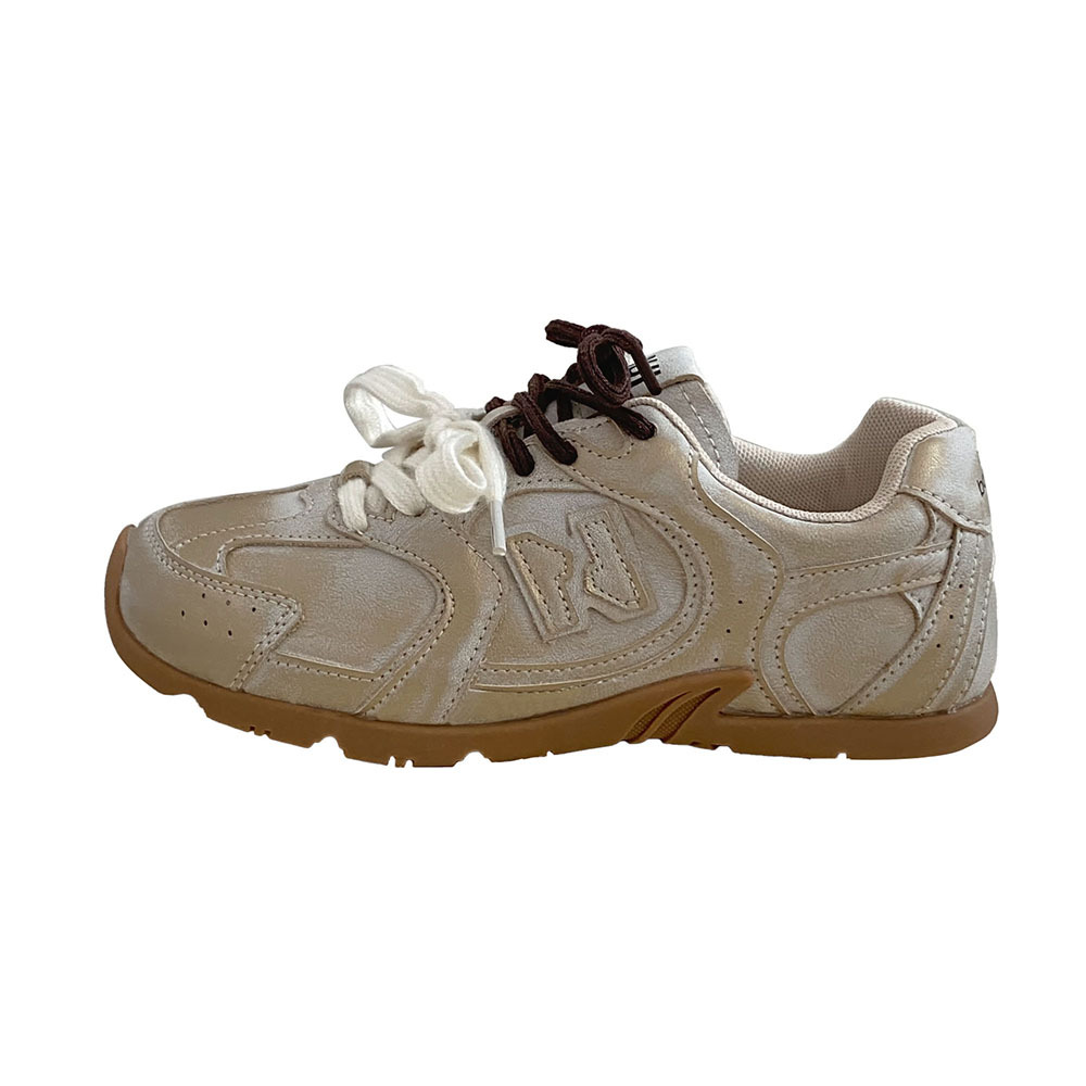 designer shoes new Retro distressed German training shoes women's sneakers all-match lace-up casual shoes flat sneakers