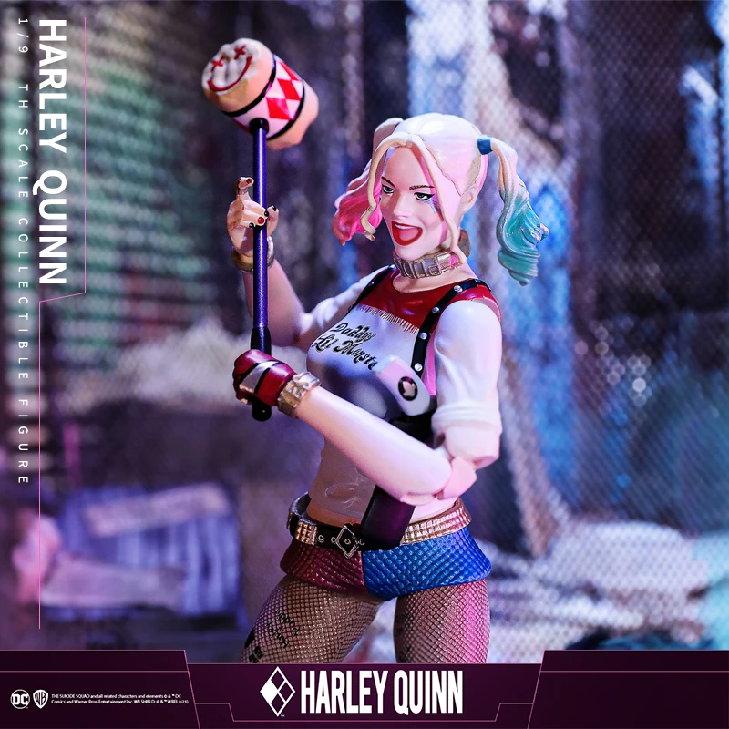 Fondjoy DC Comics Harley Quinn 1/9 Action Figure Wholesale - Collectible Model Kit with Movable Joints, Suicide Squad Bulk Stock for Retailers