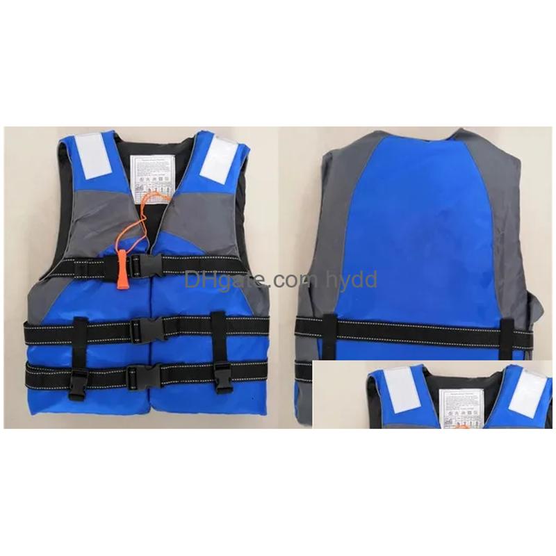 2025--Life Vest Buoy Outdoor Rafting Jacket For Children And Adult Swimming Snorkeling Wear Fishing Suit Professional Drifting Level