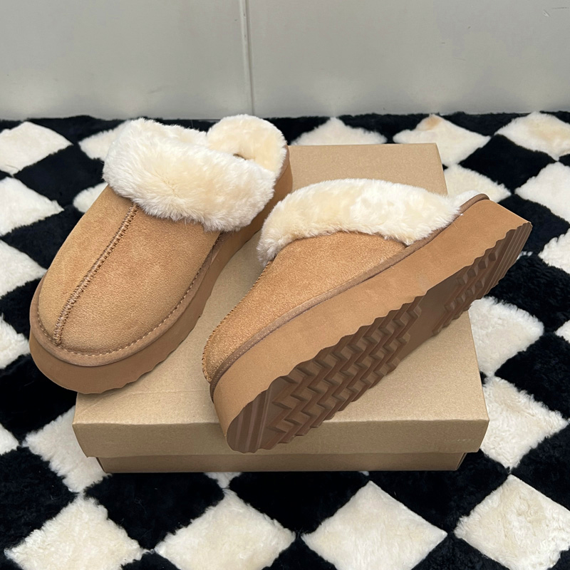 MEOD Slippers Designer Shoes Platform Slides Snow Boots Designer Womens Tazz Ultra Mini Chestnut Wool Slides Fluffy Leather Women Slider Best Quality 