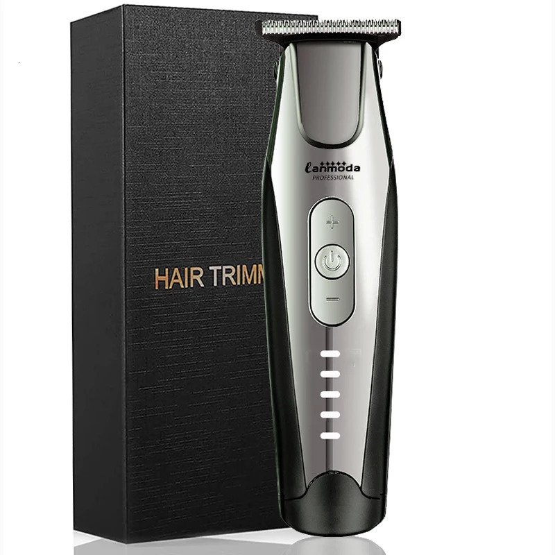 Lanmoda Professional Bald Clipper for Men Barber Electric 001 MM Hair Trimmer Typec Beard Trimmer Haircut Machine Shaver Razor 251030