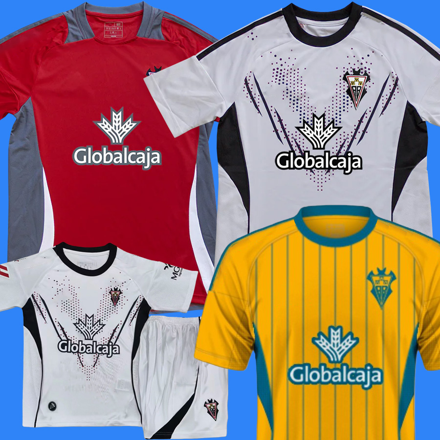 25 26 Albacete Balompie soccer jerseys home away third 2025 2026 Manu Fuster Jonathan Dubasin Fran alvarez Flavien Boyomo Riki Rodriguez football shirts top
