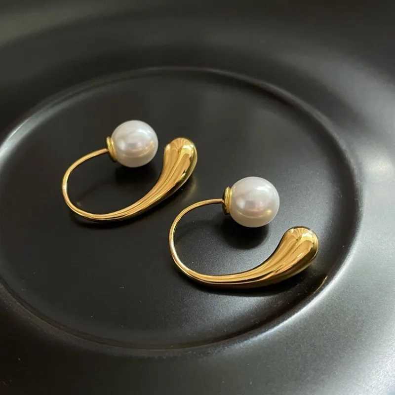 ANJERY Pearl Womens Water Drop Earrings Fashion Personality Simple Design Earrings Pendant Gift Y250401