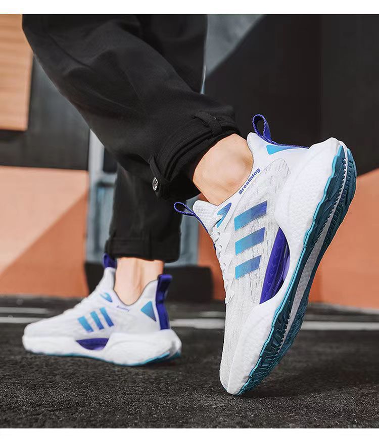 Comfortable running shoes men 2025 spring and summer new lovers sports shoes soft sole lightweight thick sole running shoes all match casual shoes sup