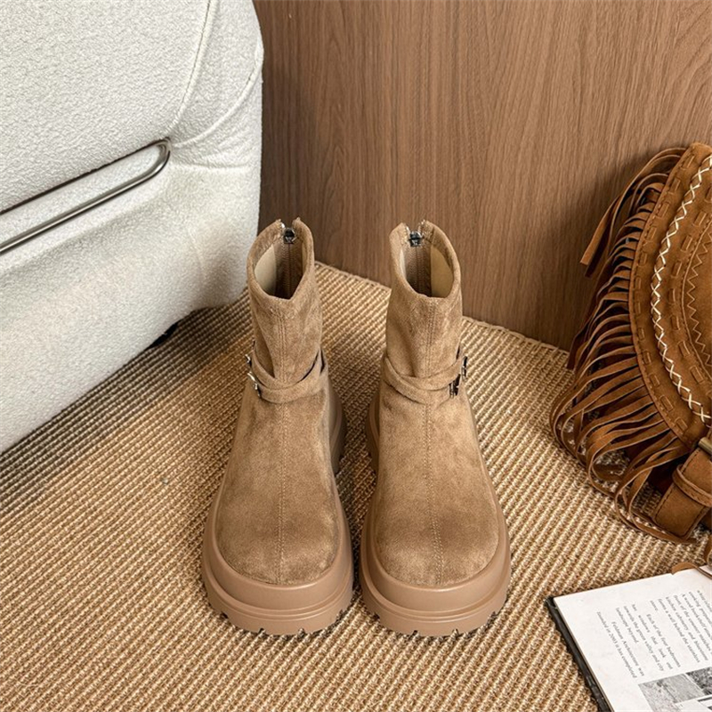 2025 new designer shoes free shipping winter half boots Non-slip outdoor casual snow boots women's velvet bow cotton shoes for warmth black white