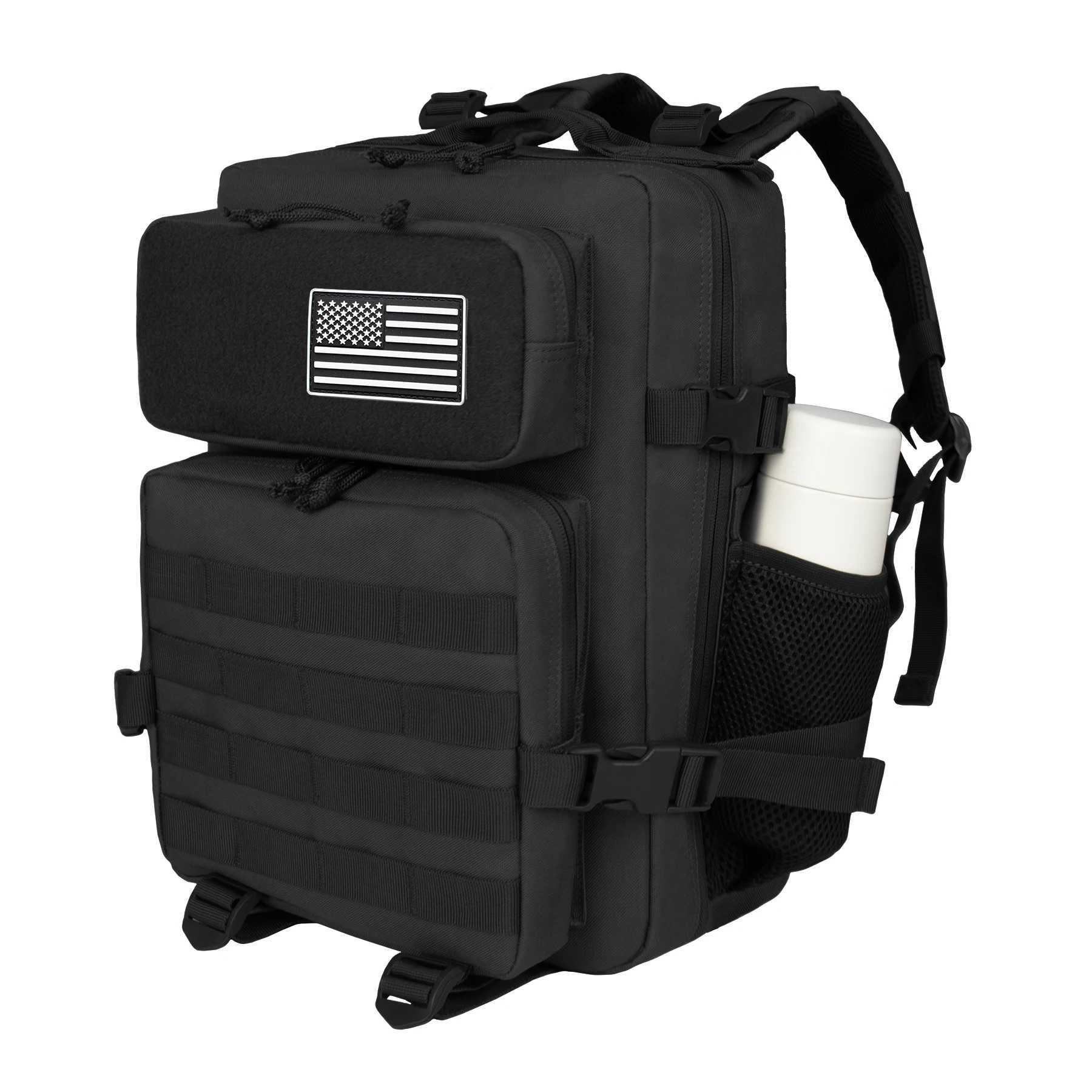25L Tactical Backpack 3P Combat Army Rucksack for Outdoor Sports Camping Hiking Climbing - Unisex Molle SystemC250401