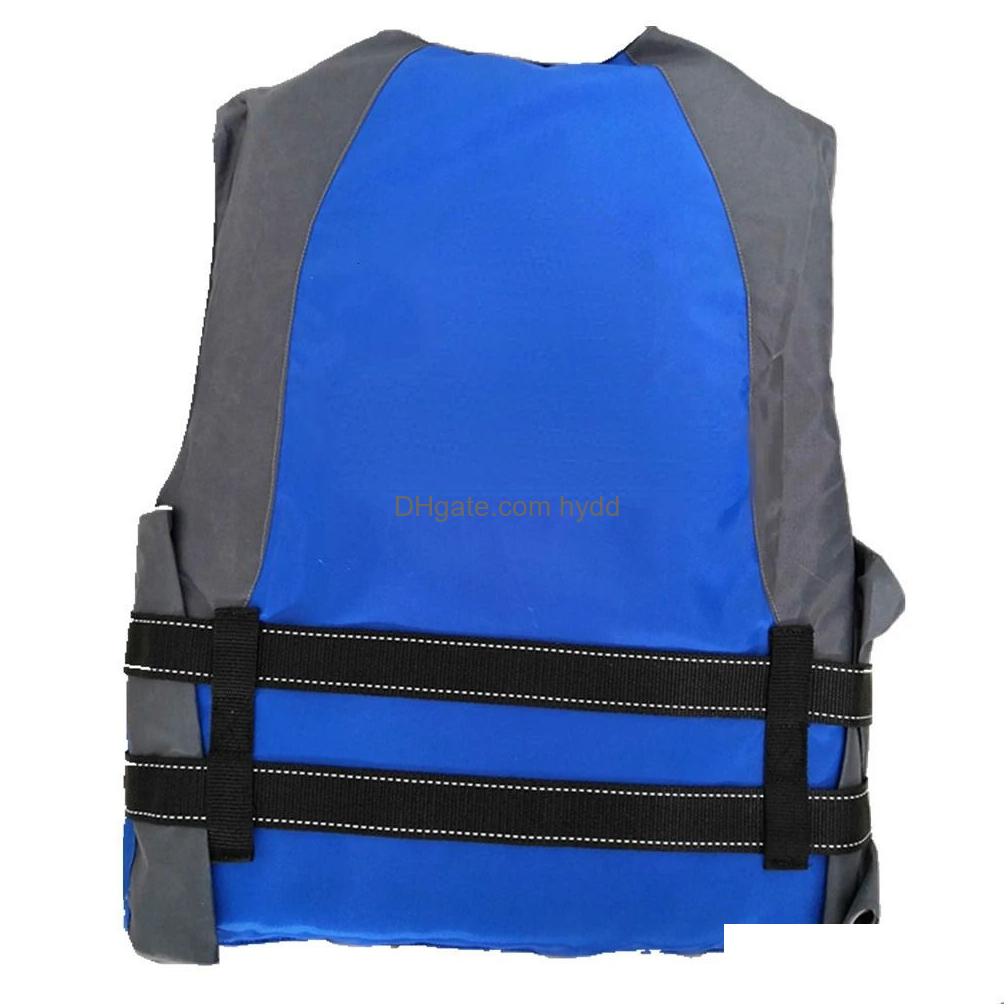 2025--Life Vest Buoy Outdoor Rafting Jacket For Children And Adult Swimming Snorkeling Wear Fishing Suit Professional Drifting Level