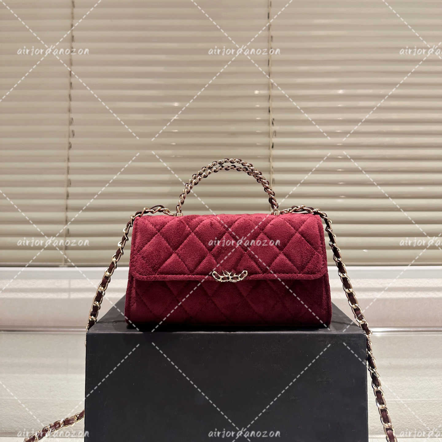 Suede Enamel handle kel Cases CF Chain Bag Shoulder bag Handbag Makeup Box Vanity BagTote Caviar Sheepskin Cosmetic Case Women Designer Crossbody Multiple colors