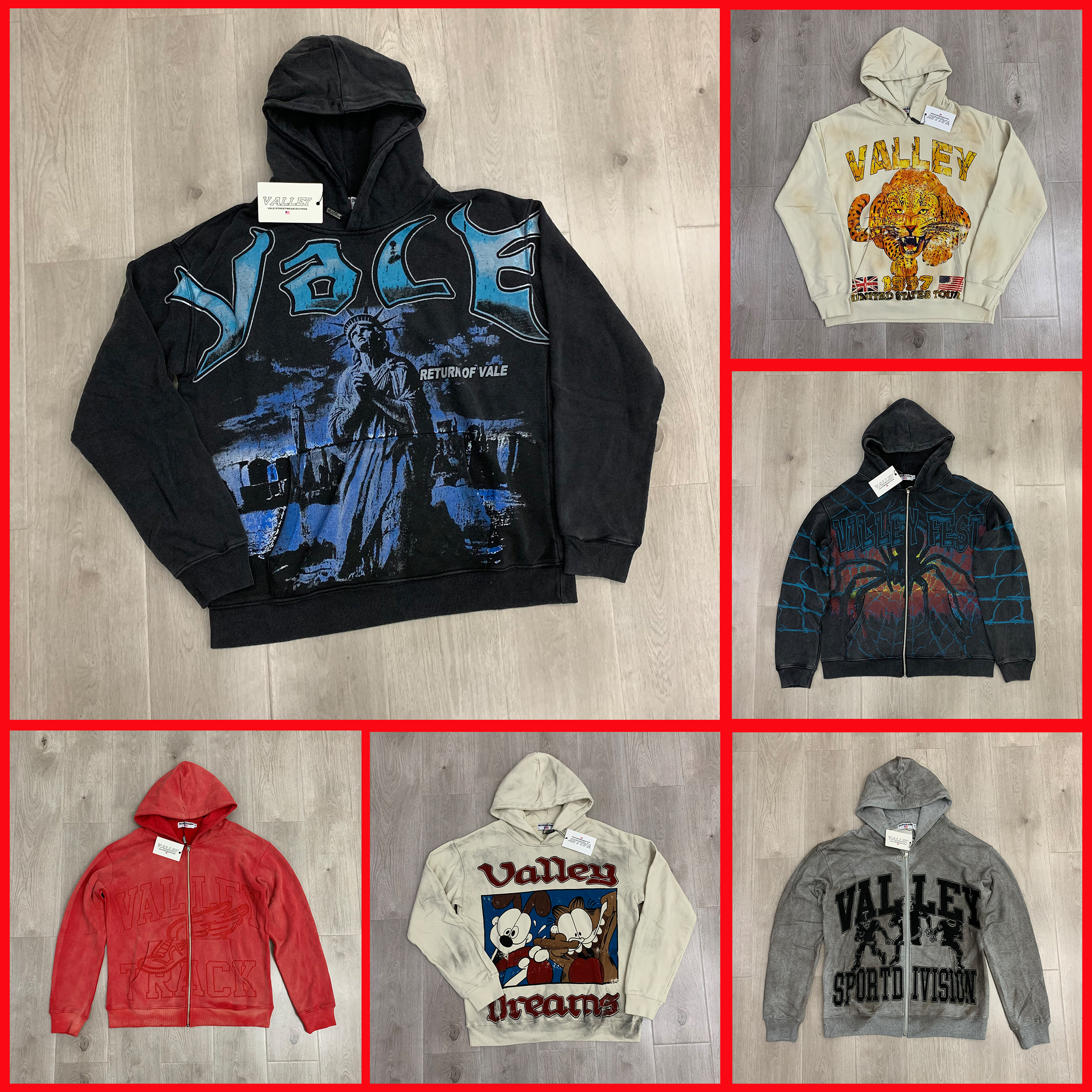 Mens Vale Hoodies Y2K Harajuku Washing Trend Sweatshirts Casual Valley Streetwear Heavy Water Oversized Hoodie Tracksuit High Quality Fashion