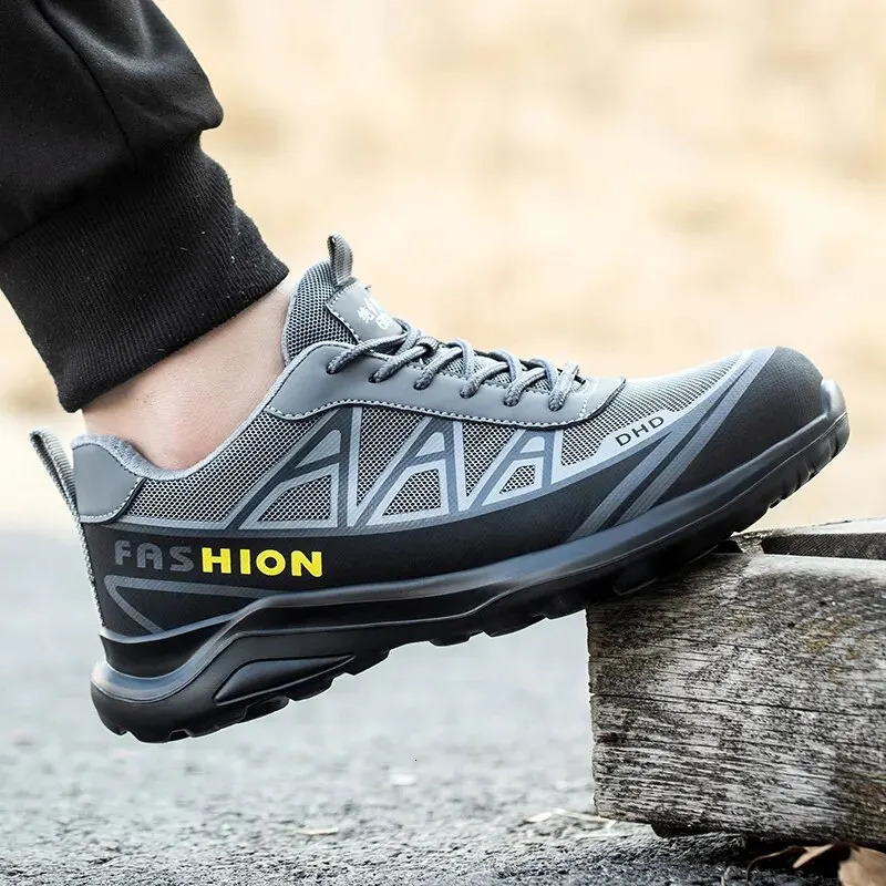 Safety Shoes Man For Work Safety Boots Indestructible Construction Shoes Steel Toe Protective Mens Work Shoes AntiStab Boots 251030