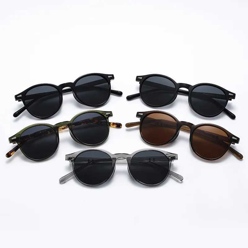 Fashion Transparent Round Frame Sunglasses for Women Casual Driving Outdoor Eyewear Men Plastic Ultralight UV400 Eyeglasses Z250411