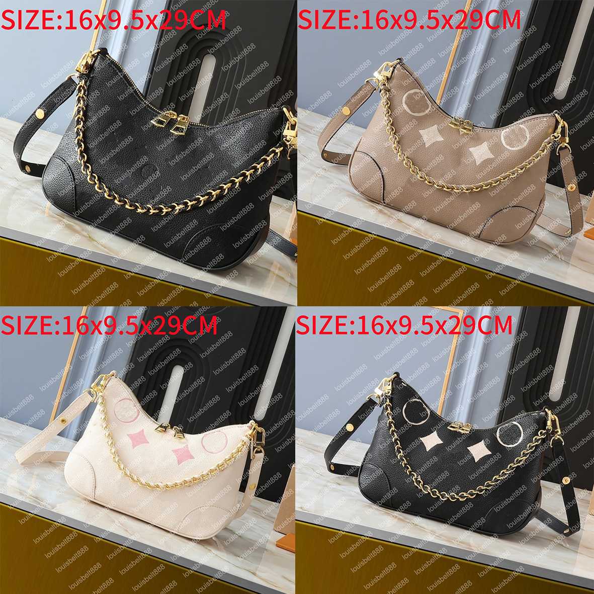 designer-handbags Boulogne bag Women's Fashion Classic Luxury Black Embossed Leather High Quality Shoulder Bag Underarm bags shopping bags evening bag.