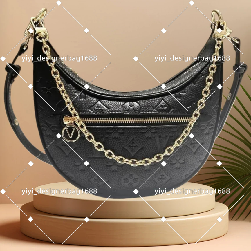 12A Top Luxury designer Loop bag Croissant bags shoulder hobo designer Purse M81098 Cosmetic half-moon baguette underarm Handbag crossbody Metal Chain Collection