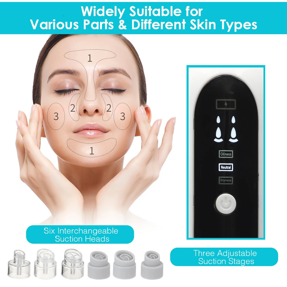 Blackhead r Pore Cleaner Vacuum Suction r Pimple Black Dot Removal Facial Cleaning Beauty Tools Face Skin Care 251030