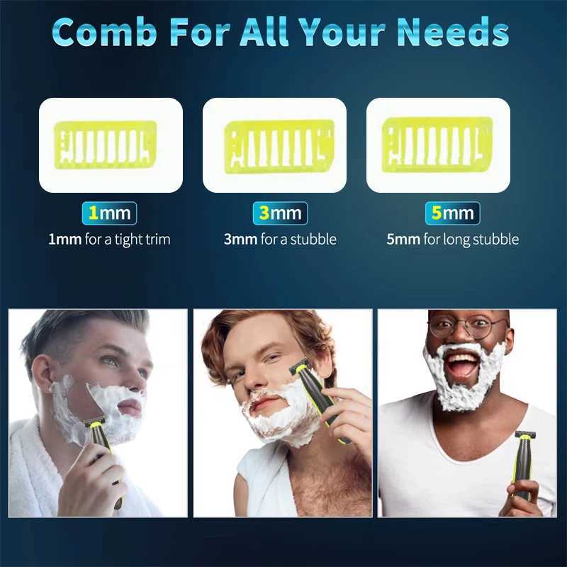 Portable all round trimmer USB T-shaped shaver suitable for men and women used for beard armpits with 2 replacement blades Z250402