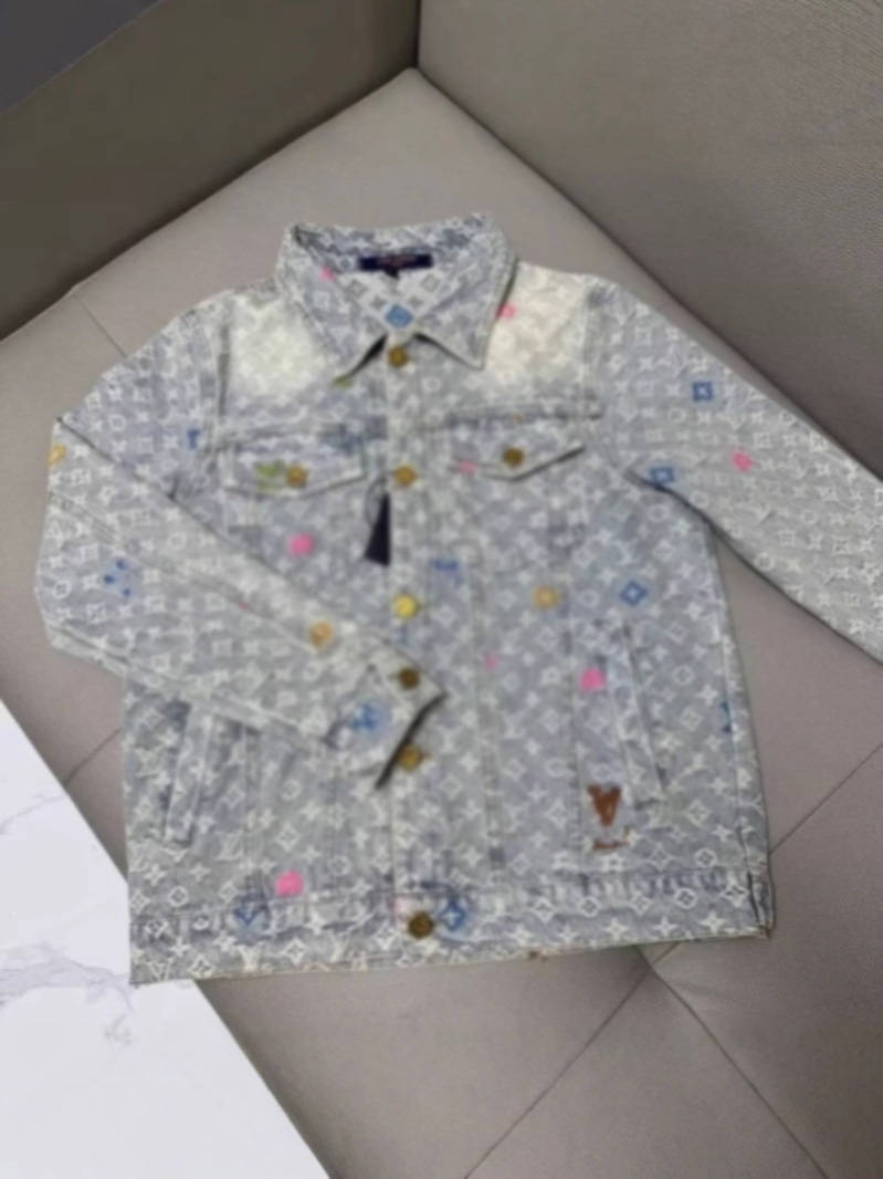 Cotton Jacquard Spring Men Denim Jacket Designer Jacket Letter embroidery retro washed Jackets Outerwear full of prints handsome high-end Coats