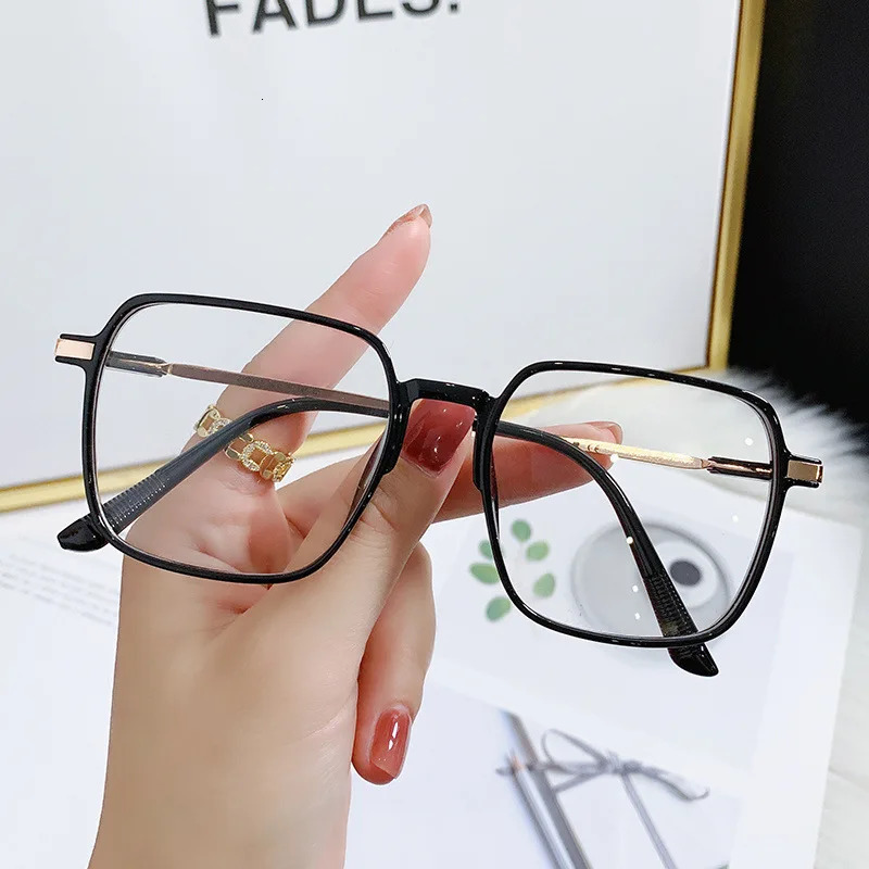 Transparent Computer Glasses Frame Women Men Anti Blue Light Squre Eyewear Blocking Optical Spectacle Eyeglass 251030